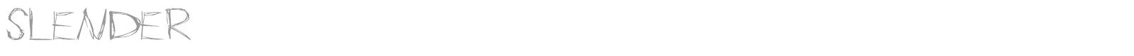 Slender font preview